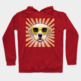 Yellow Sunglasses Golden Retriever Dog Hoodie